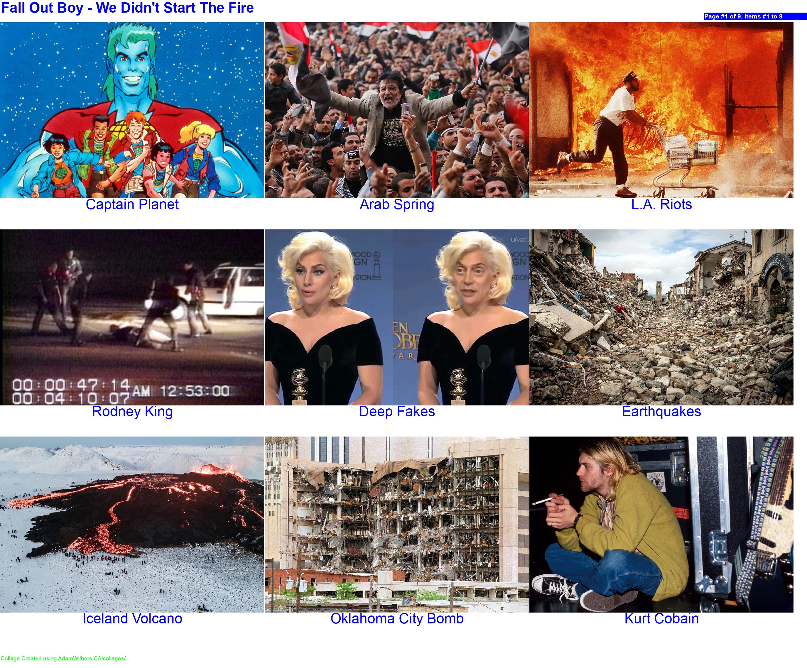 CollageC: weDidntStartTheFire Page 1